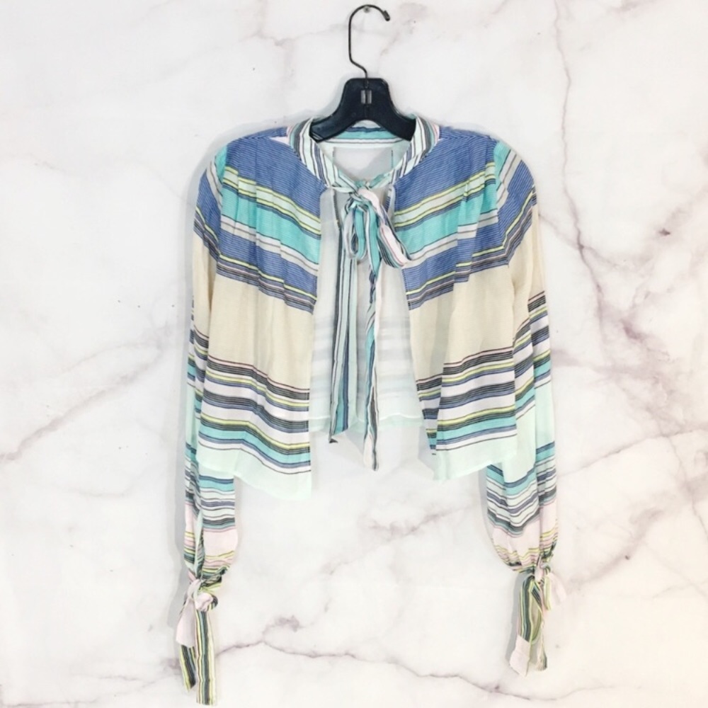 NWOT Wildfox Little Black Boots Striped Top - Picture 5 of 9